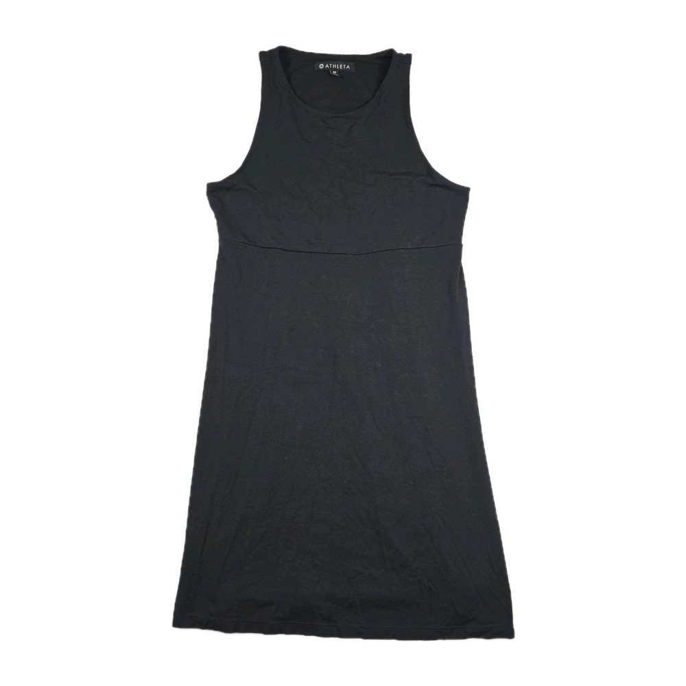 Athleta Women's Size Small‎ Petite Black Racerback Dress Modal Blend